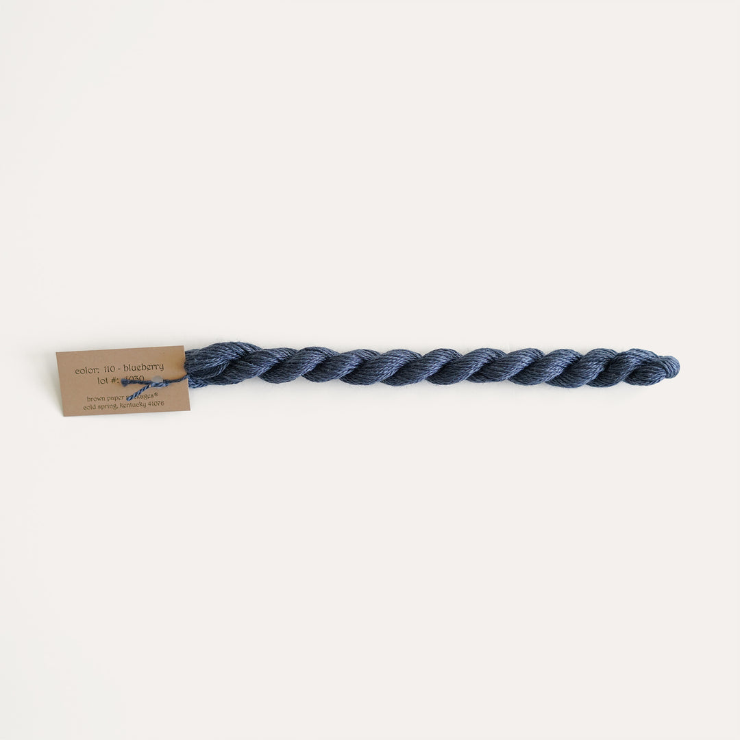 110 Blueberry Silk & Ivory Thread for Needlepoint