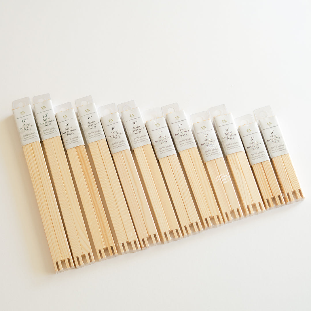 Mini Needlepoint Stretcher Bars Variety Bundle | 5"–10" | 24 Bars