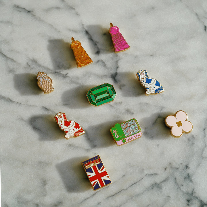 Collection of new Go Stitch Studio Needle Minders for Needlepoint