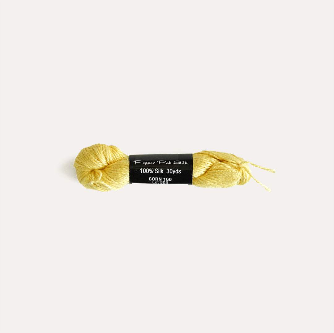 Pepper Pot Silk thread in Corn 160 for needlepoint projects