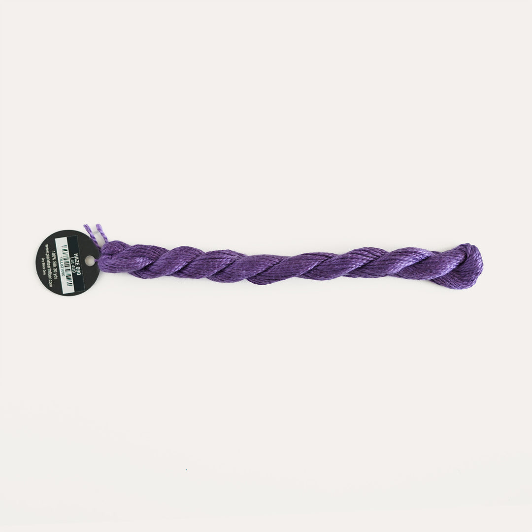 Planet Earth Silk in Haze 090 by Tilli Tomas, 100% silk needlepoint thread, 30 yard skein, suitable for 13 mesh canvas