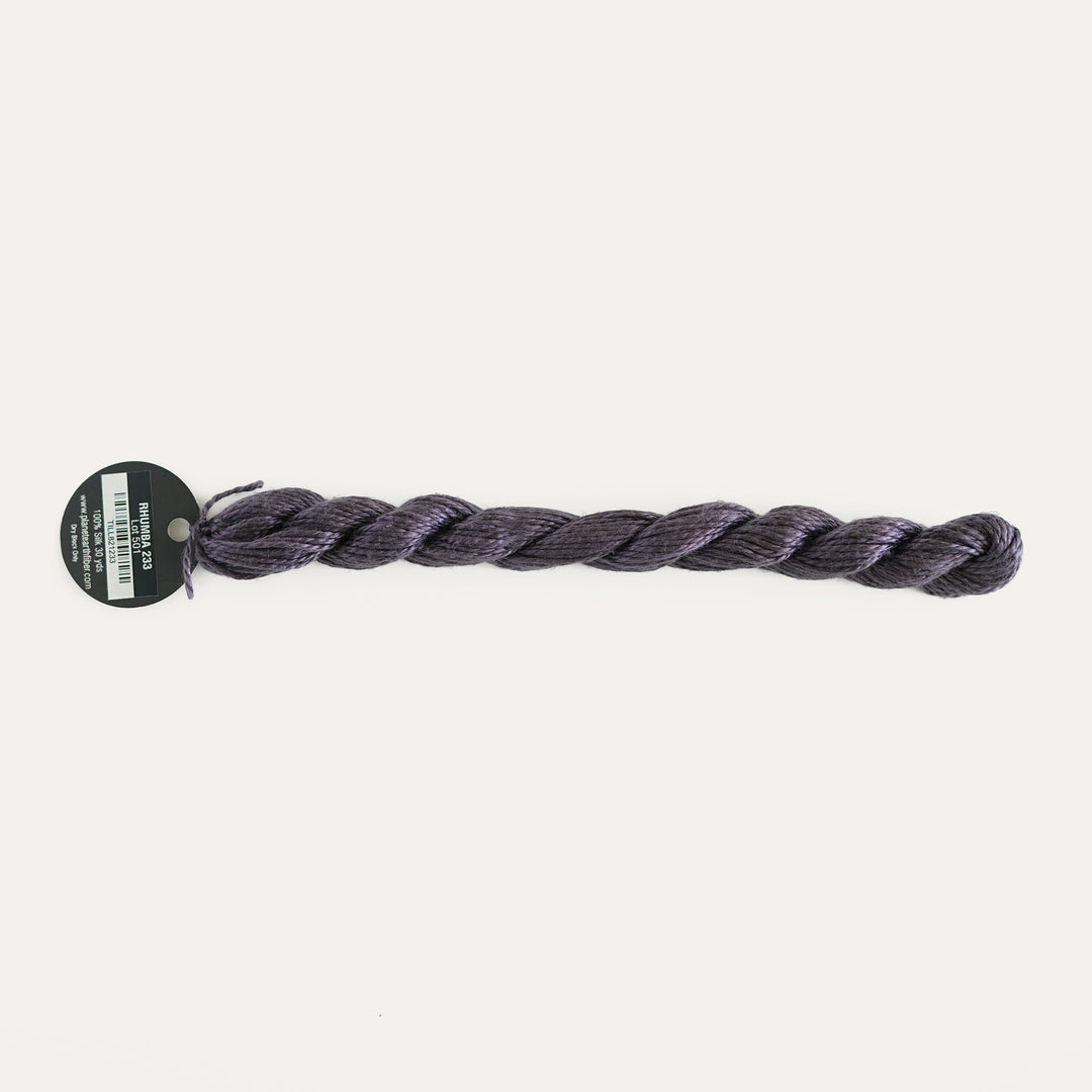 Planet Earth Silk in Rhumba 233 by Tilli Tomas, 100% silk needlepoint thread, 30 yard skein, suitable for 13 mesh canvas
