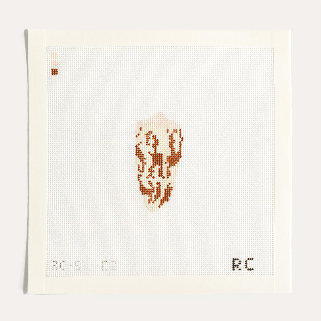 Tessellated Cone needlepoint canvas by RenniCo Needlepoint on 18 mesh canvas